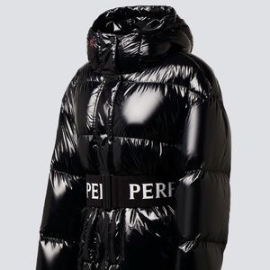 PERFECT MOMENT 'OVER SIZED PARKA II' in BLACK CIRE - SIZE S - US4/6 - MSRP $700